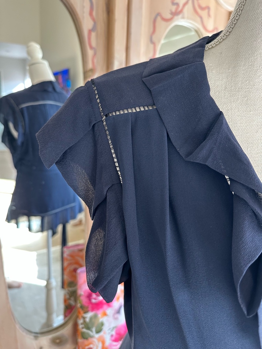 DVF Silk Wrap Top - Picture 3 of 11